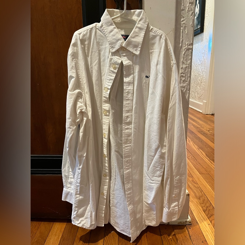Vineyard Vines Youth White Dress Shirt Size XL (20)